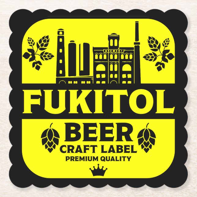 Posavasos De Papel Funny Navidades Beer Labels (Anverso)