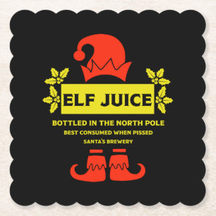 Posavasos De Papel Funny Navidades Beer Labels