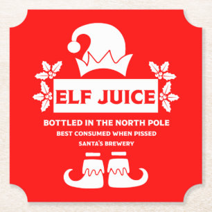 Posavasos De Papel Funny Navidades Beer Labels