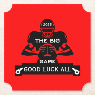 Posavasos De Papel Fútbol El Fiesta de Big Game TV Watch