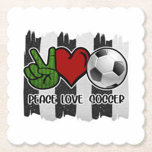 Posavasos De Papel Fútbol Paz y Amor