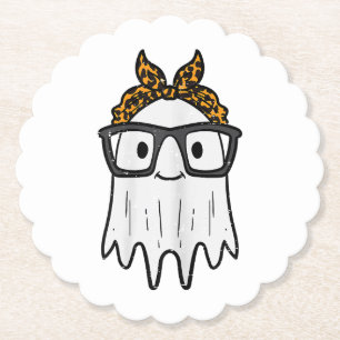 Posavasos De Papel Gafas de fantasma de Halloween