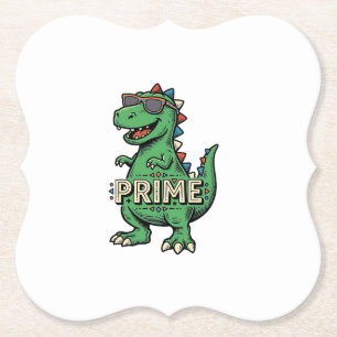 Posavasos De Papel Gafas de sol de dinosaurio vintage camiseta de dib