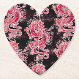 Posavasos De Papel Galaxia del Dragón Rojo