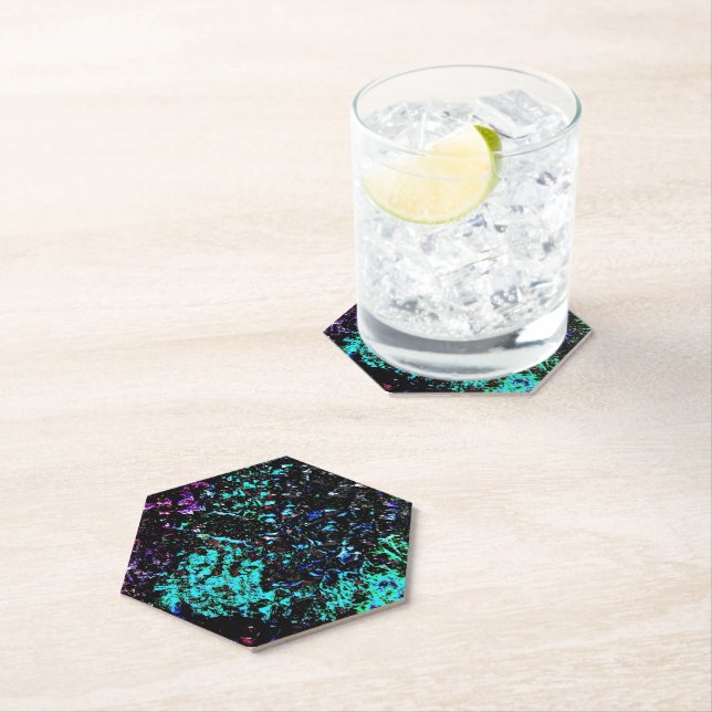 Posavasos De Papel Galaxy abstract Paper Coaster,Dark texture bold  (In situ)