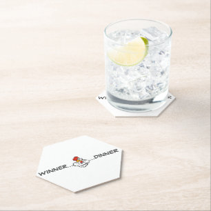 Posavasos De Papel Ganadora Cena Papel Grill Esfuerzo Olímpico