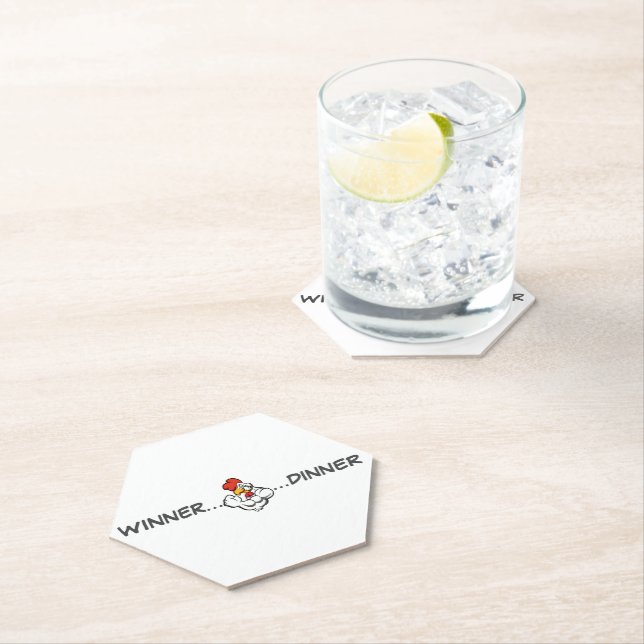 Posavasos De Papel Ganadora Cena Papel Grill Esfuerzo Olímpico (In situ)