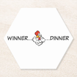 Posavasos De Papel Ganadora Cena Papel Grill Esfuerzo Olímpico