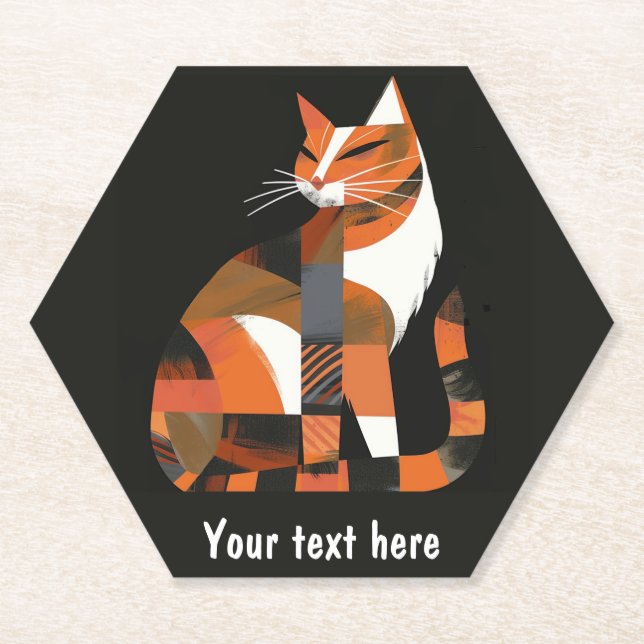 Posavasos De Papel Gato (Anverso)