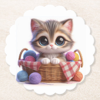 Posavasos De Papel Gato de corte