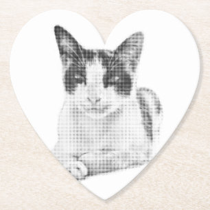 Posavasos De Papel Gato de semitono