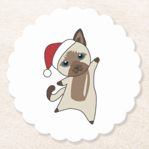 Posavasos De Papel Gato Navidades Nieve Animales De Invierno Gatos