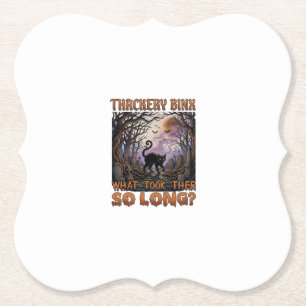 Posavasos De Papel Gato Negro Thackery Binx Halloween Cementerio Murc