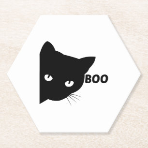 Posavasos De Papel Gatos de regalo de Halloween