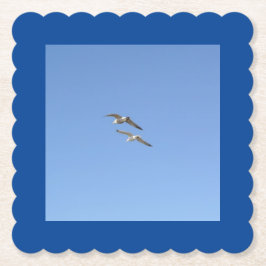 Posavasos De Papel Gaviotas volando alto -