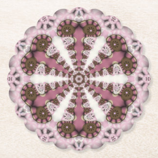 Posavasos De Papel Geometría País Tierra Rosa Mandala