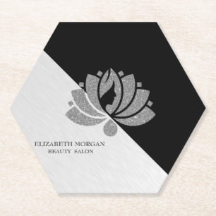 Posavasos De Papel Geométrico Moderno, Elegante Autobús de Loto Plate