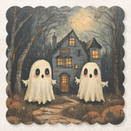 Posavasos De Papel Ghost Coaster