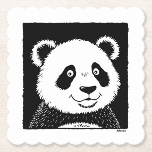 Posavasos De Papel Giant Panda Bear