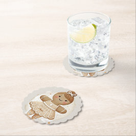 Posavasos De Papel Gingerbread Ballerina Coaster personificado