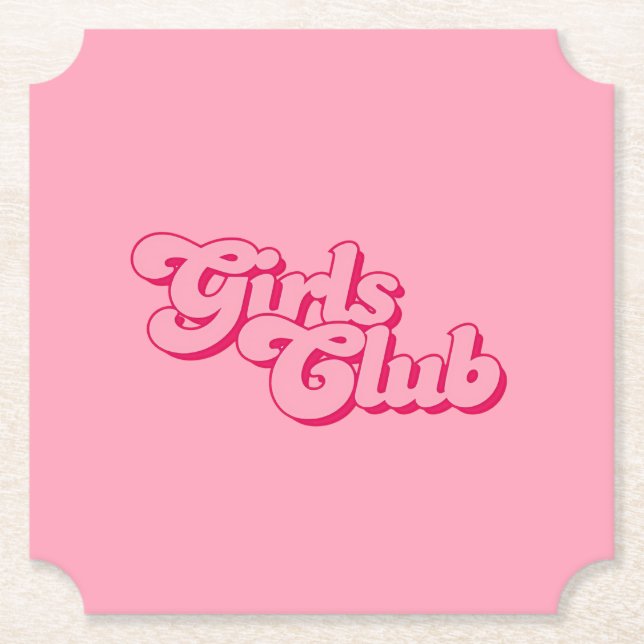 Posavasos De Papel Girls Club (Anverso)