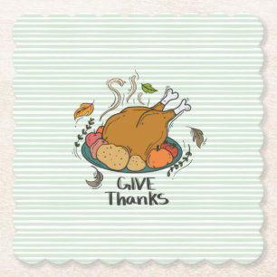 Posavasos De Papel Give Thanks