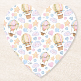 Posavasos De Papel Globo de aire caliente Modelo acuático sinusal