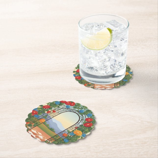 Posavasos De Papel Gloria matutina mexicana (In situ)