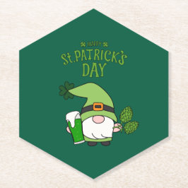 Posavasos De Papel Gnome del Día de San Patricio