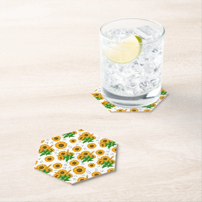 Posavasos De Papel Golden Harvest White (In situ)