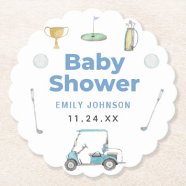 Posavasos De Papel Golf Boy Baby Shower