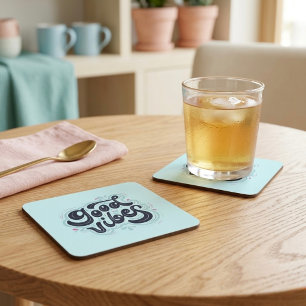 Posavasos de papel Good Vibes