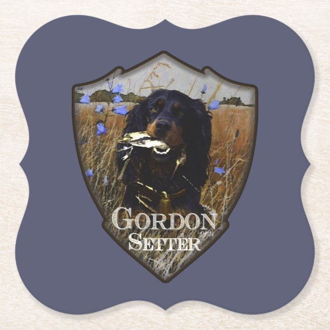 Posavasos De Papel Gordon Setter (Anverso)