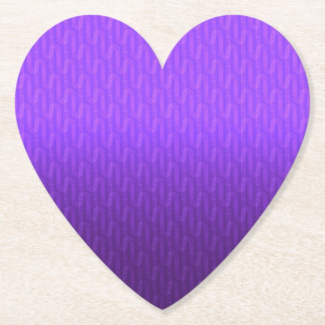 Posavasos De Papel Gradiente neón de lila. (Anverso)