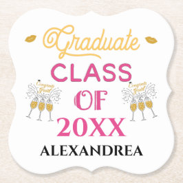 Posavasos De Papel Graduados de clase Graduados Personalización de Gr