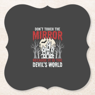 Posavasos De Papel Gráfico del mundo de los diablos del espejo embruj