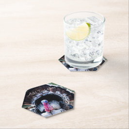 Posavasos De Papel Gran celebración de Acción de Gracias Turquía