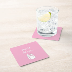 Posavasos de papel grandes para despedida de solte