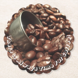 Posavasos De Papel Granos de café tostados con fotografía de Scoop pl