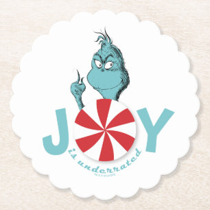 Posavasos De Papel Grinch   La alegría está subestimada