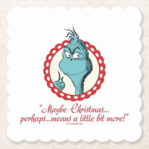 Posavasos De Papel Grinch Tal vez la Navidad…