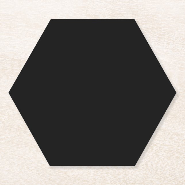 Posavasos De Papel Gris Carbón, Gris Oscuro, Gris de Davy, (Anverso)