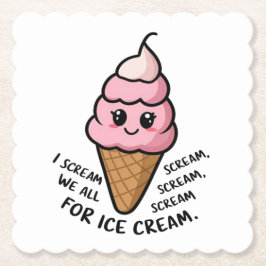 Posavasos De Papel Grito Por Helado