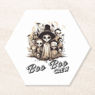Posavasos De Papel Groovy Boo Boo Crew Halloween Ghost Townpeople