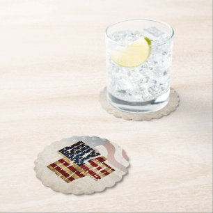 Posavasos De Papel Grunge USA 4 de julio Gráfico de la Independencia