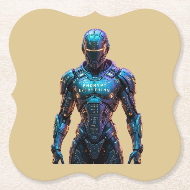 Posavasos De Papel Guardian Encrypt Everything (Anverso)