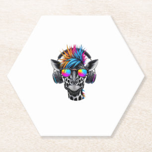 Posavasos De Papel Guay Giraffe Gafas de sol Auriculares Girafes