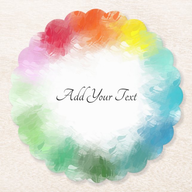 Posavasos De Papel Guión de escritura manual de Personalizado de plan (Anverso)