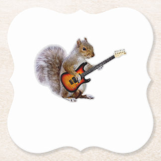 Posavasos De Papel Guitar Lover | Guitarra De La Ardilla