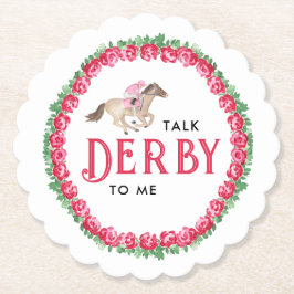 Posavasos De Papel Hablar de Derby conmigo | Carrera de caballos Derb